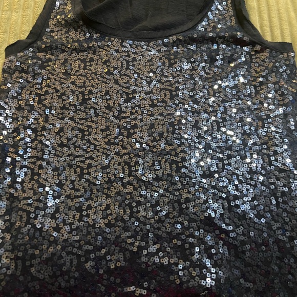 J Crew Sequin Tank Tops Set - Olive Green, Beige, Navy Blue and Oatmeal Size XL - Picture 10 of 14